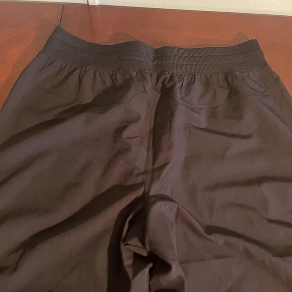 RBX Active Lightweight Stretch Drawstring Capri Pants Lounge Black Ladies M - Picture 8 of 9